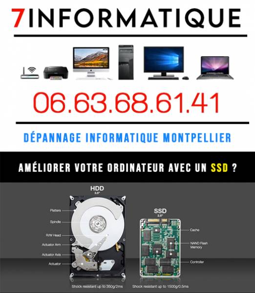 7 Informatique | Dépannage Informatique Montpellier - Magasin informatique Montpellier